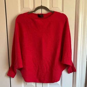 Vibrant Red Batwing Sweater